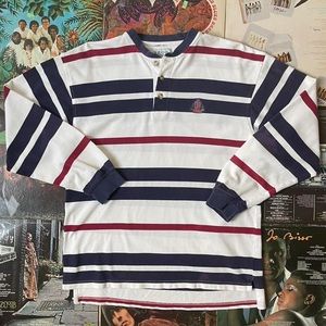 Izod Striped Long Sleeve Shirt